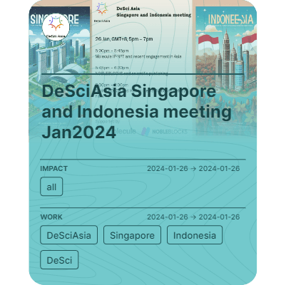 DeSciAsia Singapore and Indonesia meeting Jan2024