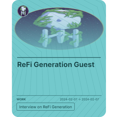 ReFi Generation Guest