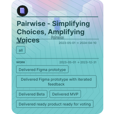 Pairwise - Simplifying Choices, Amplifying Voices