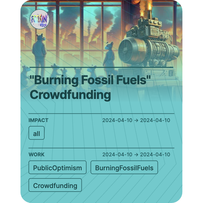 "Burning Fossil Fuels" Crowdfunding