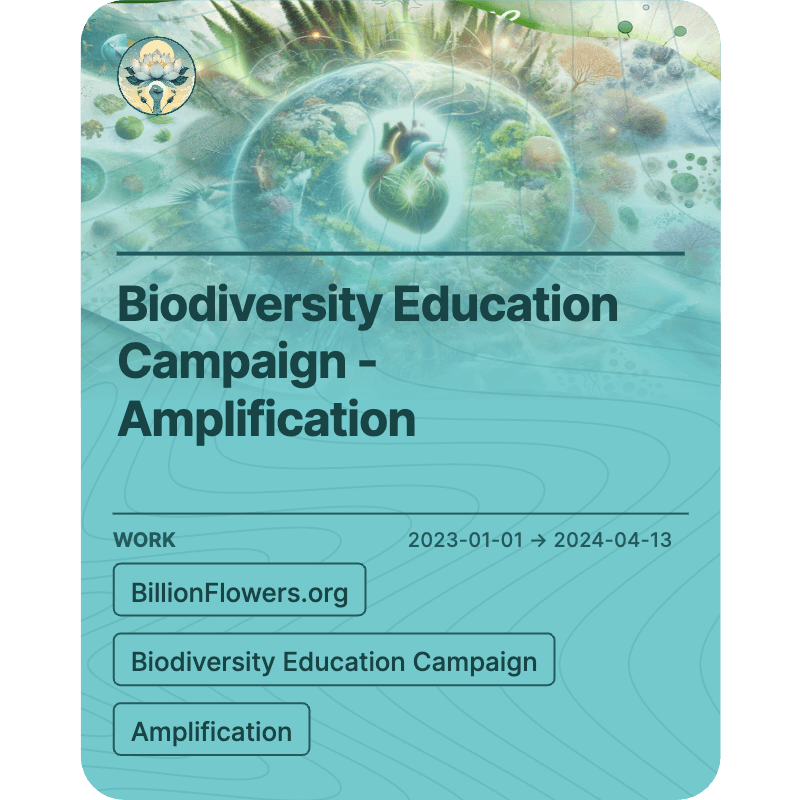 Biodiversity Education Campaign - Amplification