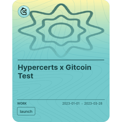 Hypercerts x Gitcoin Test