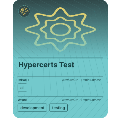 Hypercerts Test