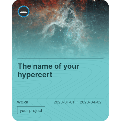 The name of your hypercert