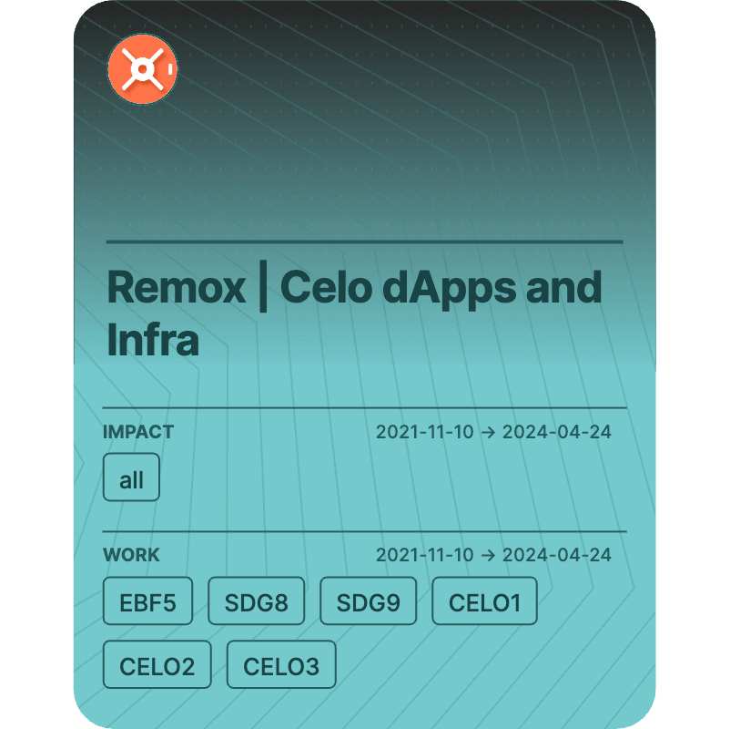 Remox | Celo dApps and Infra