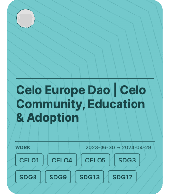 Celo Europe Dao | Celo Community, Education & Adoption