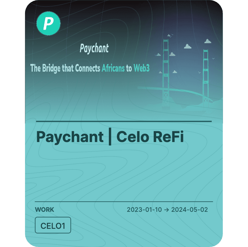 Paychant | Celo ReFi